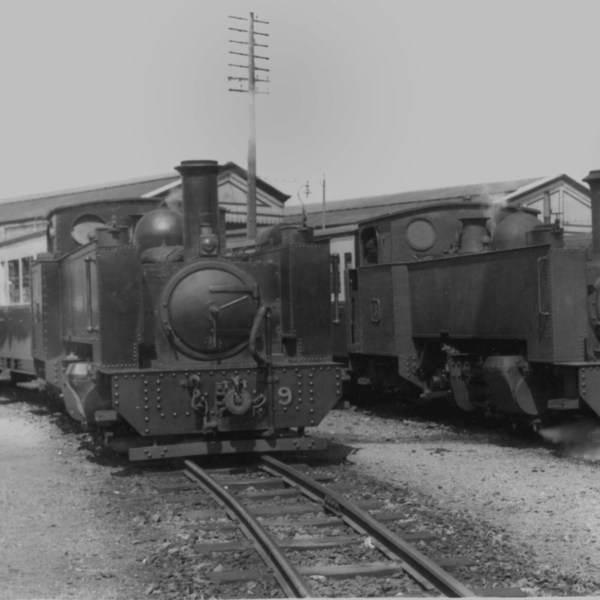 a train on a steel track