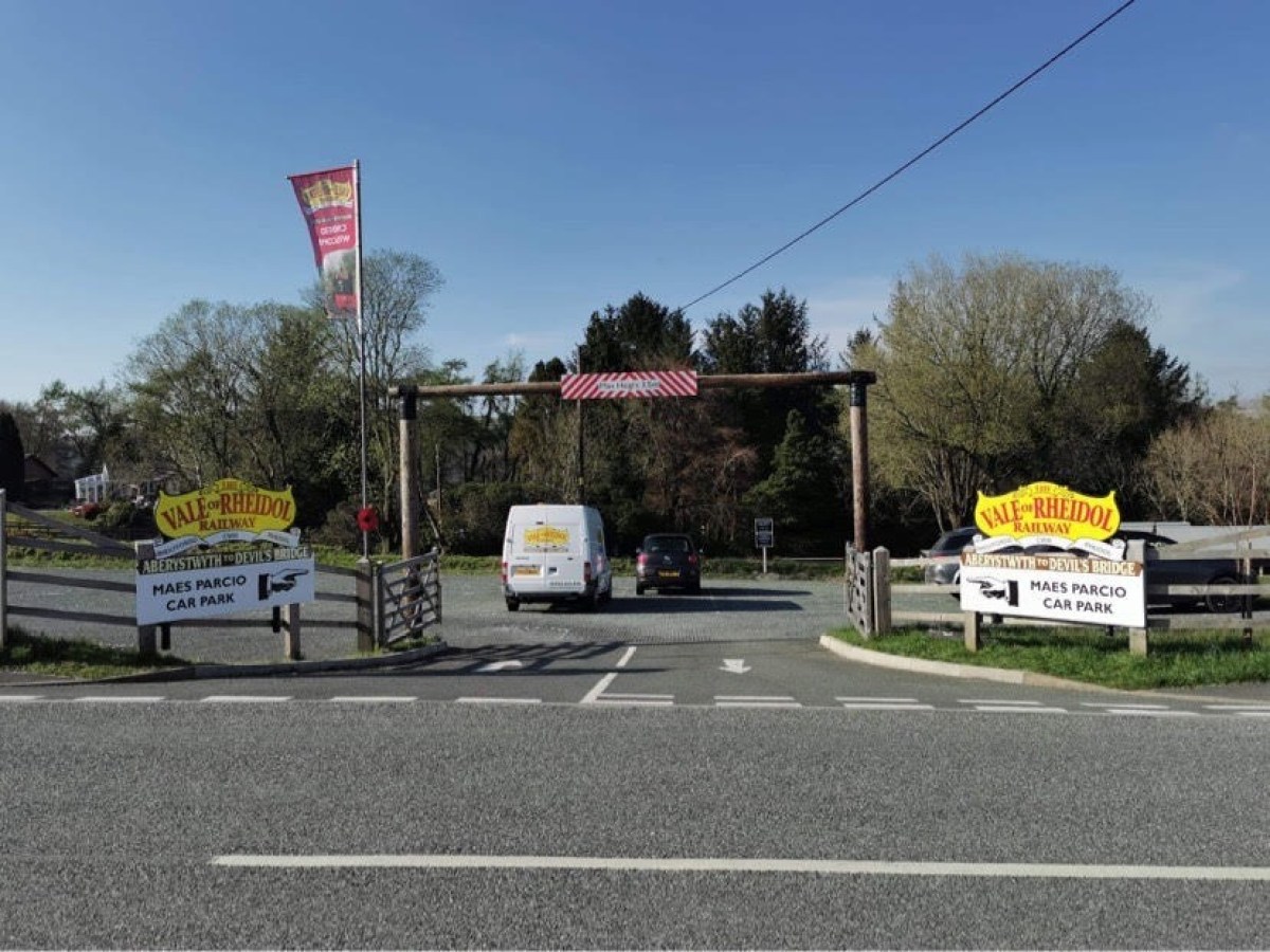 a sign on the side of a road